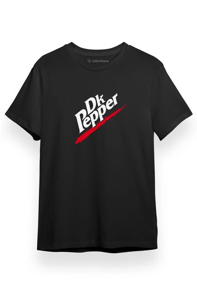 Steins Gate DK Pepper Siyah Kısa kol Erkek Tshirt ürün görseli