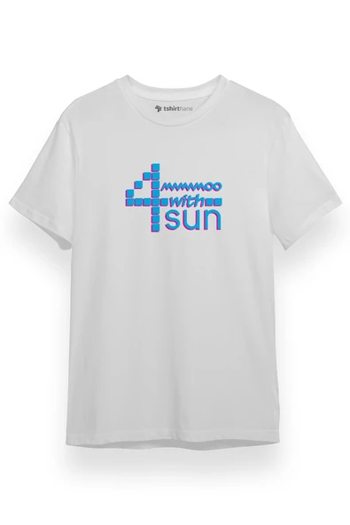 Mamamoo 4 With Sun Beyaz Kısa kol Erkek Tshirt