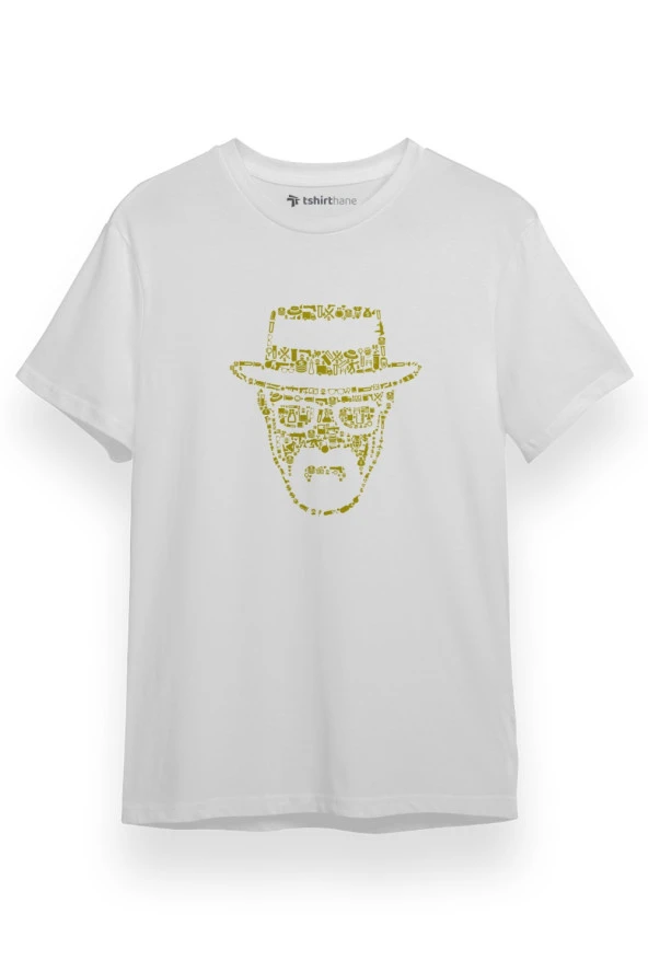 Heisenberg Yellow Essential Beyaz Kısa kol Erkek Tshirt