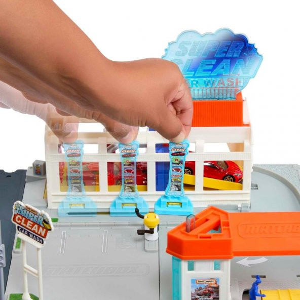 Matchbox Aksiyon Sürücüleri Süper Oto Yıkama Oyun Seti HNJ54 - 2