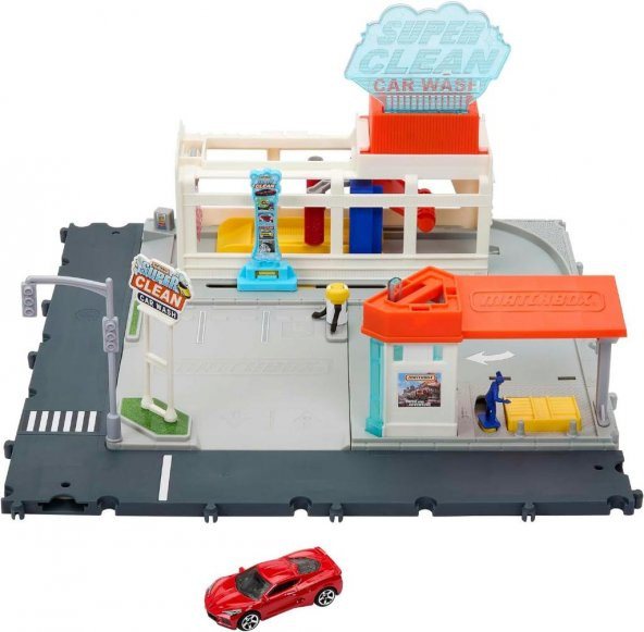 Matchbox Aksiyon Sürücüleri Süper Oto Yıkama Oyun Seti HNJ54 - 4