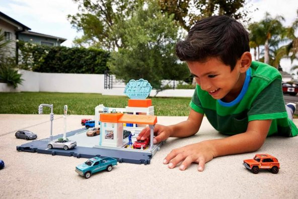 Matchbox Aksiyon Sürücüleri Süper Oto Yıkama Oyun Seti HNJ54 - 6