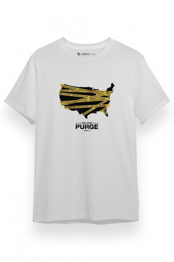 The Purge The First Purge Essential Beyaz Kısa kol Erkek Tshirt