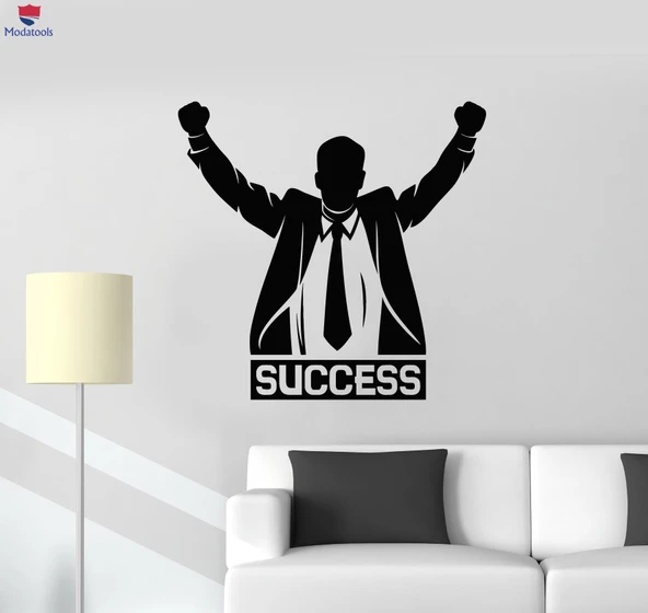 Ofis, Çalışma Odası Duvar Sticker Başarı İş Ofis Alanı Dekorasyon Fikir İç Çıkartmalar