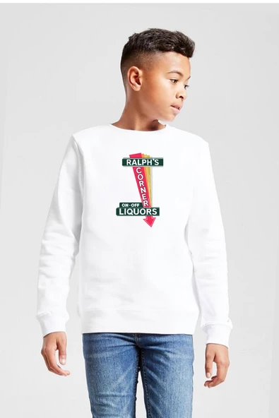 Fargo Ralph's Corner Diner Beyaz Çocuk 2ip Sweatshirt