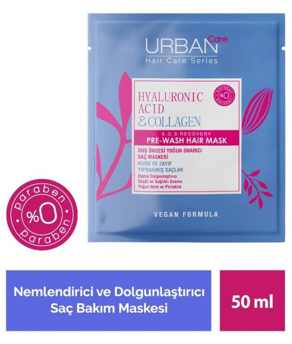 Urban Care Hyaluronik Asit & Kolajen Uzamaya Yardımcı Saç Bakım Maskesi 50 MlUrban Care Hyaluronik Asit & Kolajen Uzamaya Yardımcı Saç Bakım Maskesi 50 Ml