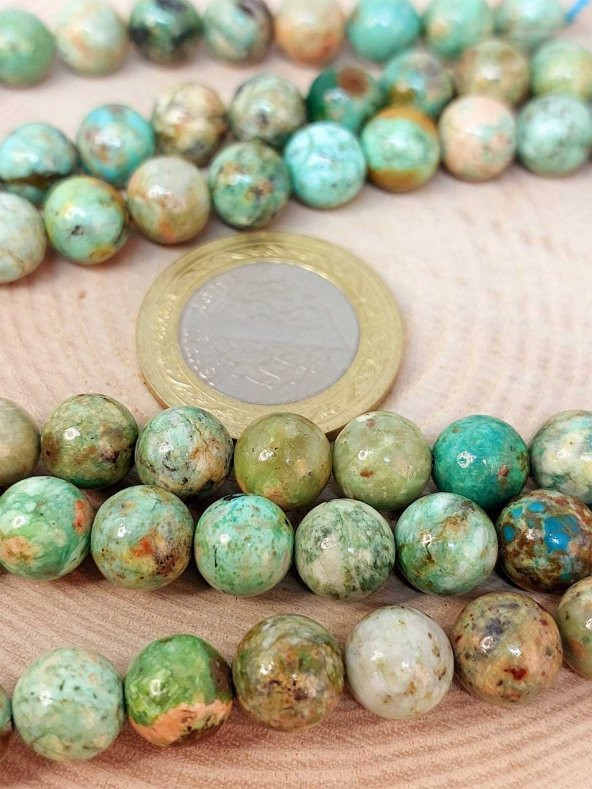 Turkuaz Taşı Dizi 9.5mm (Peru) - Resim 2