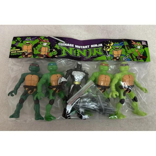 ninja kaplumbağa 5'li set
