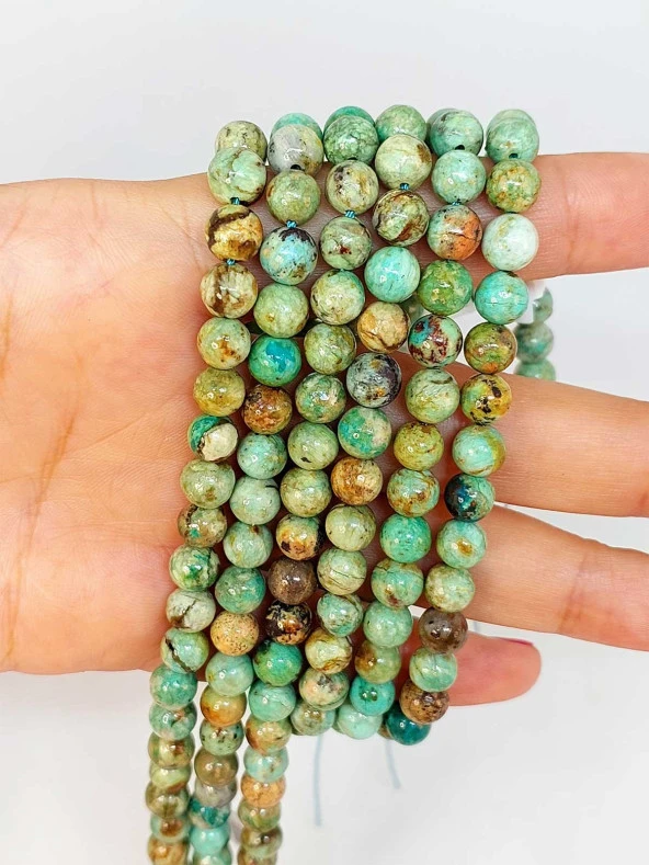 Turkuaz Taşı Dizi 6mm (Peru)