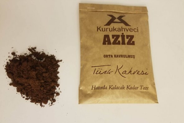 Kurukahveci Aziz Orta Kavrulmuş Türk Kahvesi 5 adet x 100gr