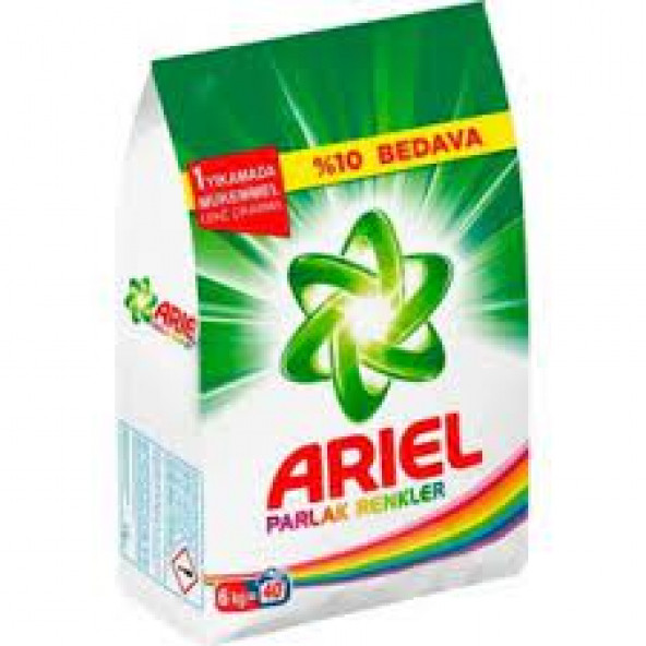 Ariel Aqua Pudra Dağ Esintisi Renkliler 6 kg Toz Deterjan - 3