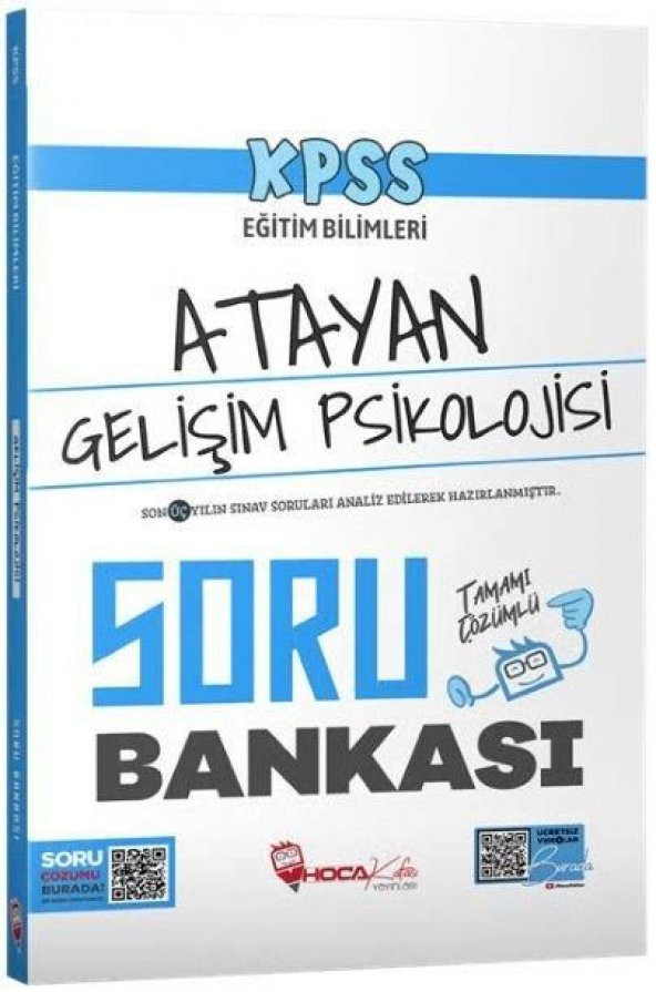 KPSS Eğitim Bilimleri Gelişim Psikolojisi Atayan Soru Bankası Çöz Hoca Kafası Yayınları Hoca Kafası