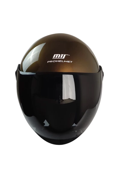 KASK MTS FX-101 PARLAK KAHVE ÇENESİZ - 3