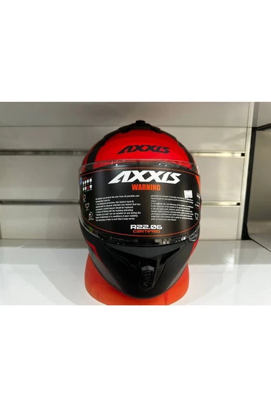 KASK AXXİS DRAKEN S PREMIER B5 MAT RED/BLACK/GREY - 4