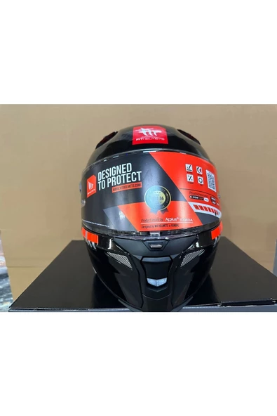 KASK MT REVENGE 2 S A11 PARLAK SİYAH - 5