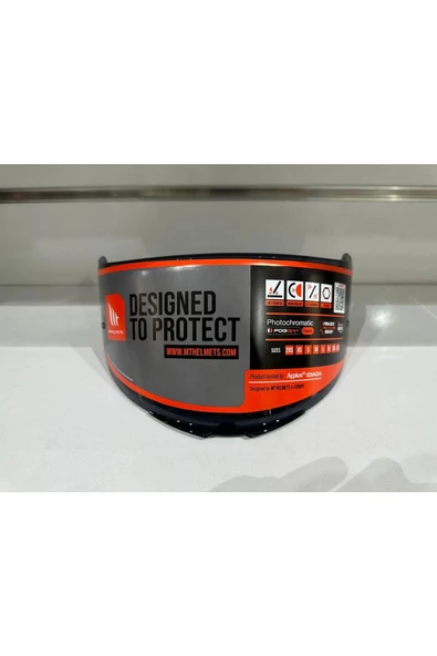 KASK CAMI (VİZÖR) MT V-14 DARK (KOYU SİYAH) (BLADE-2 TARGO-REVENGE-2) - 3