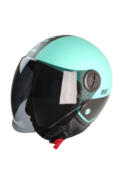 KASK MTS FX-101 MAT MİNT/SİYAH ÇENESİZ