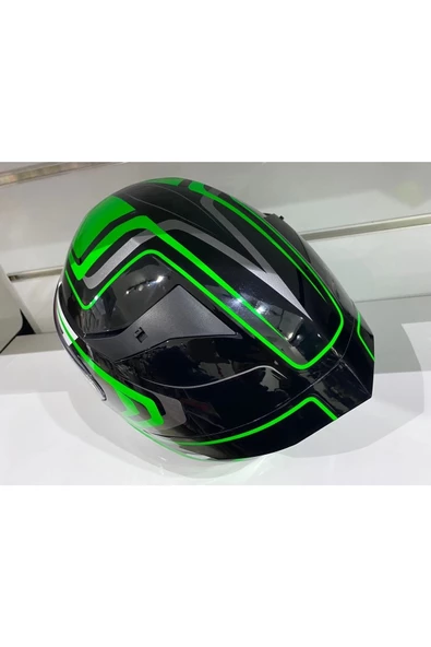 Kask Tt-course Overtech Siyah/yeşil Full Face - 3