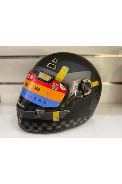 Kask Mt Jarama Zone C1 Mat Siyah/grı Cafe Racer - 1