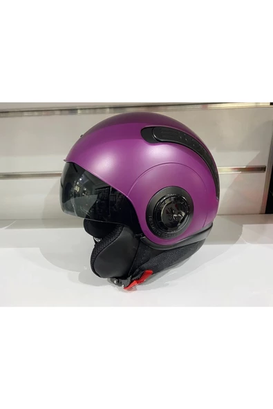 Kask Nexx Sx.10 Mat Mor Çenesiz Güneş Gözlüklü ürün görseli 1