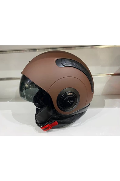 Kask Nexx Sx.10 Mat Kahverengi Çenesiz Güneş Gözlüklü ürün görseli 1