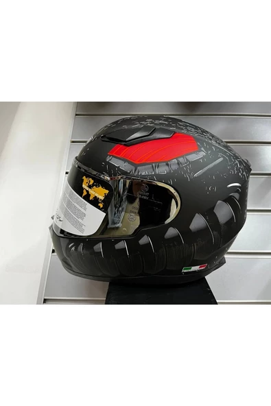 Kask 816 Oblıvıon Mat Siyah/kırmızı