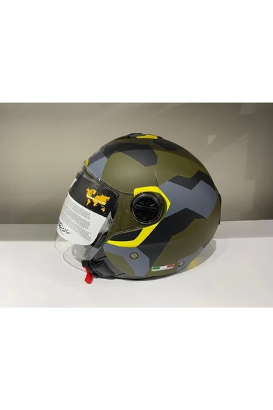 Kask Sw-715 Çenesiz Black Army