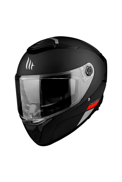 Kask Mt Thunder 4 Sv Solıd A1 Matt Black Şeffaf Vizör ürün görseli 1
