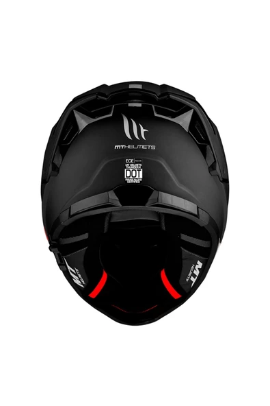 Kask Mt Thunder 4 Sv Solıd A1 Matt Black Şeffaf Vizör - Resim 4