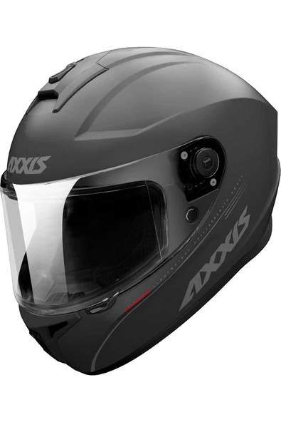 Kask Axxis Draken S Mat Titanyum Şeffaf Camlı ürün görseli 1