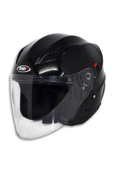 Kask Shıro Sh-450 Çenesiz Parlak Siyah