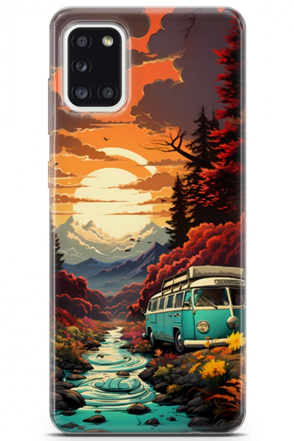 Samsung Galaxy A31 Kılıf Seri Fresh 24 Wolksvagen Minibüs Darbe Emici Kılıf