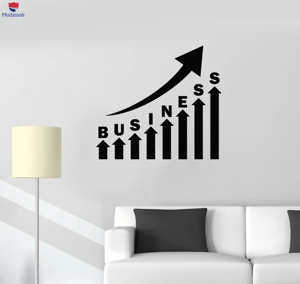 Ofis, Çalışma Odası Duvar Sticker Firma Şirketi İş Büyümesi Ofis Çalışması Etiketleri