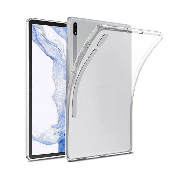Gpack Samsung Galaxy Tab S8 SM-X700 Kılıf Silikon Arkası Buzlu Lüx Koruma s3
