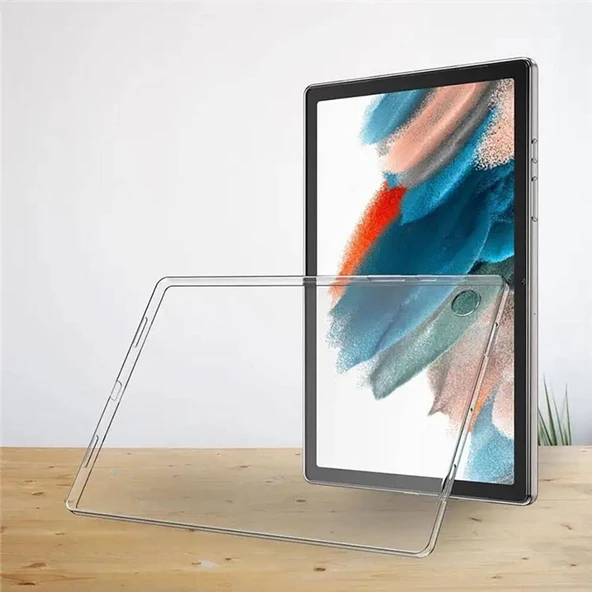 Gpack Samsung Galaxy Tab A9 X110 Kılıf Silikon Arkası Buzlu Lüx Koruma s4