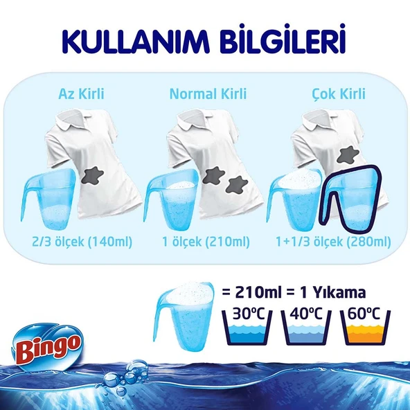 Bingo Toz Çamaşır Deterjanı Sık Yıkananlar 9 Kg - 6