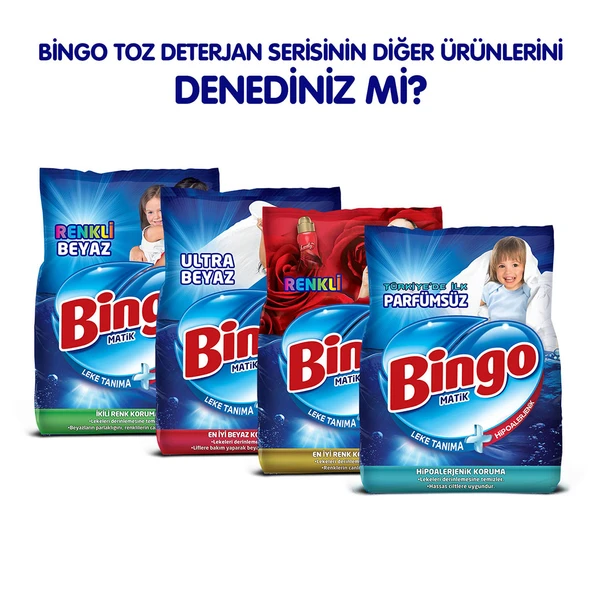 Bingo Toz Çamaşır Deterjanı Sık Yıkananlar 9 Kg - 8