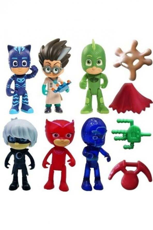 Ethem Oyuncak Pjmasks 6'lı Figürler ve Aksesuarlar Oyun Seti 1166, Pj Maskeliler Figürleri ve Aksesuarları - 2