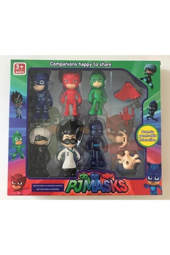 Ethem Oyuncak Pjmasks 6'lı Figürler ve Aksesuarlar Oyun Seti 1166, Pj Maskeliler Figürleri ve Aksesuarları - 3