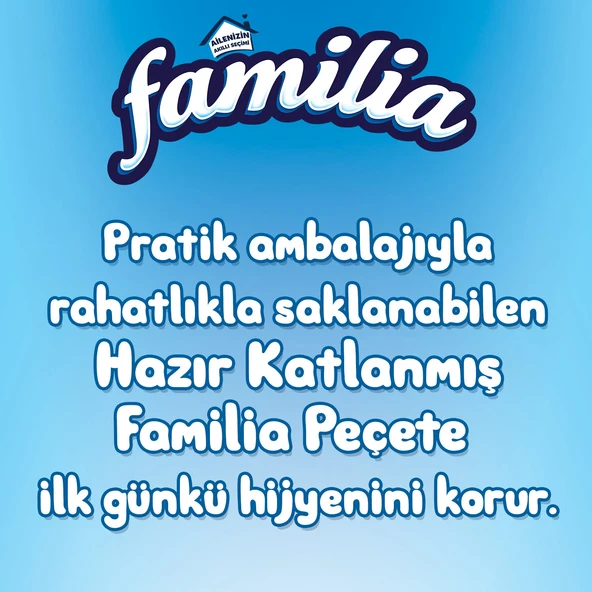 Familia 100'lü Katlanmış Peçete (8 Paket x 100 Yaprak) - 4