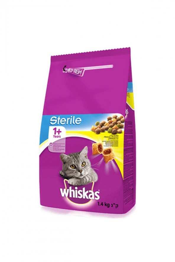 Whiskas Sterile Tavuklu Kısırlaştırılmış Kedi Mamasi 1,4 Kg