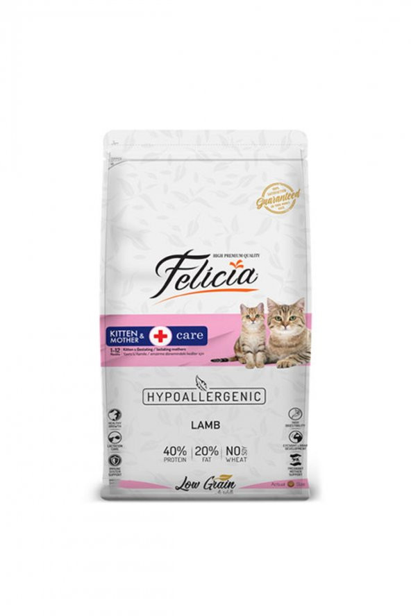 Felicia Az Tahıllı Kuzulu Yavru Kedi Maması 2 Kg