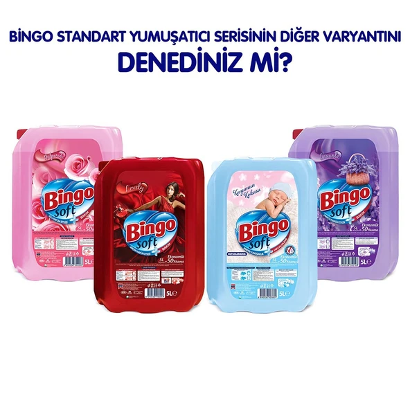 Bingo Soft Çamaşır Yumuşatıcısı Sensitive 5 L Ekonomi Paketi 4'lü - 4