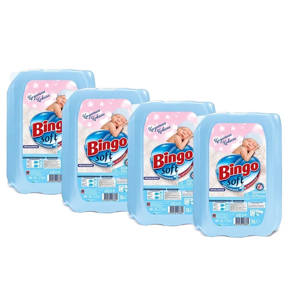 Bingo Soft Çamaşır Yumuşatıcısı Kuzumun Kokusu 5 L Ekonomi Paketi 4'lü - 2