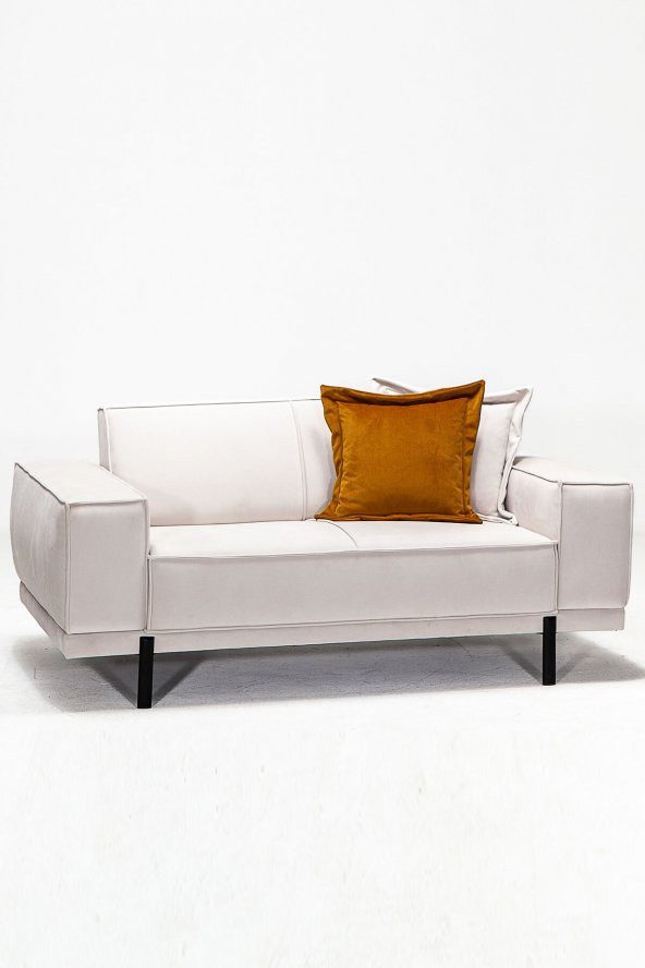 Modalife Loft Ikili Salon oturma Odası Kanepe - Beyaz