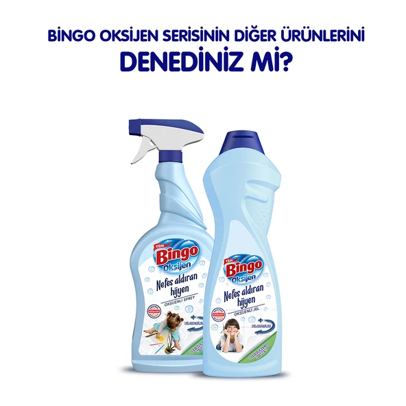 Bingo Oksijen Çamaşır Suyu 750 ml Derinlemesine Hijyen Ekonomi Paketi 6'lı - 7