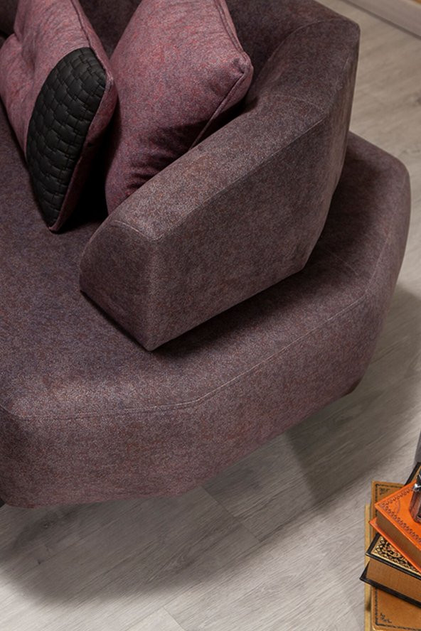 Modalife Romeo Üçlü Kanepe Yataklı -mor - 3