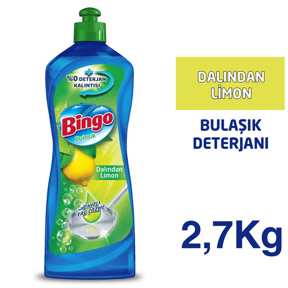 Bingo Dynamic Bulaşık Sıvısı 675 gr Dalından Limon 4'lü