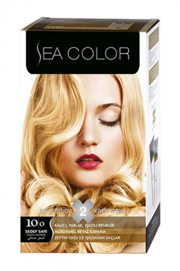 Sea Color Kit Saç Boyası-10.0-sedef Sarı