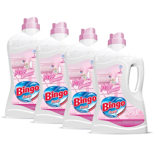 Bingo Fresh Yüzey Temizleyici 2,5 L Mutlu Yuvam 4'lü - 2